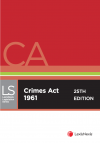 Crimes Act 1961, 25th edition cover