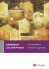 Subdivisions Law and Practice cover