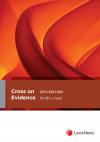 Cross on Evidence, 12th edition cover