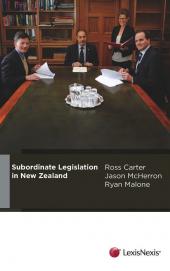 Subordinate Legislation in New Zealand cover