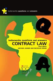 Butterworths Q&A: Contract Law, 3rd edition (eBook) cover