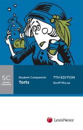 Butterworths Student Companion: Torts, 7th edition (eBook) cover