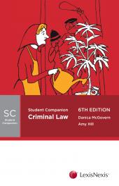 Student Companion: Criminal Law, 6th edition (eBook) cover