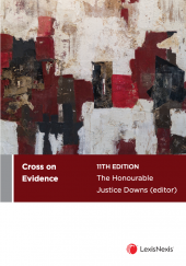 Cross on Evidence, 11th edition cover