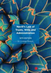 Nevill’s Law of Trusts, Wills and Administration, 14th edition cover