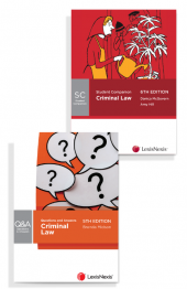 Student Companion: Criminal Law, 6th edition and Questions and Answers: Criminal Law, 5th edition (Bundle) cover