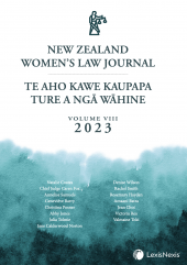 New Zealand Women’s Law Journal – Te Aho Kawe Kaupapa Ture a ngā Wāhine, Volume 8 cover