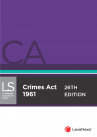 Crimes Act 1961, 26th edition cover